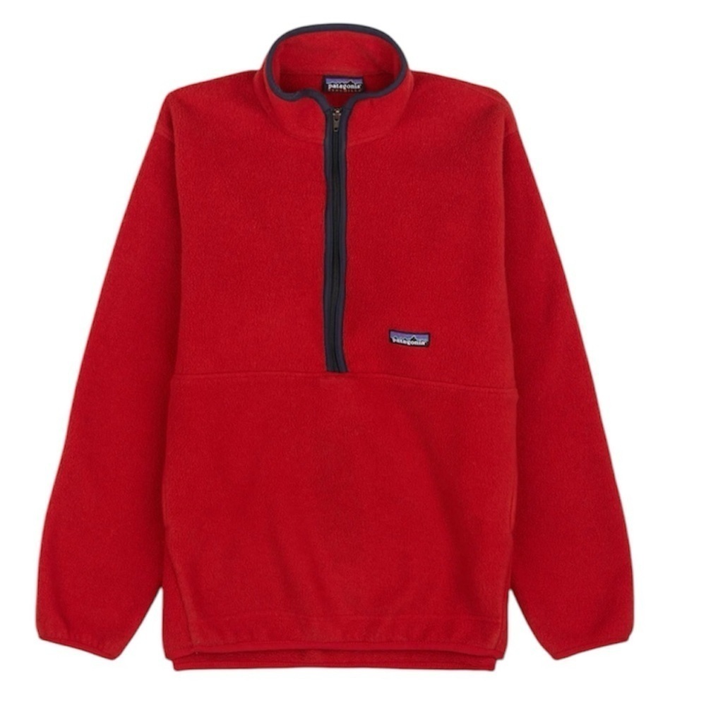 Patagonia Men's Synchilla Marsupial Red Pullover Size Large